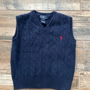 Polo by Ralph Lauren Boys 5 Navy Sweater Vest